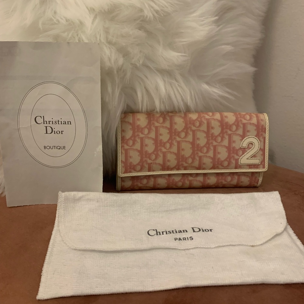 Christian Dior Pink long wallet